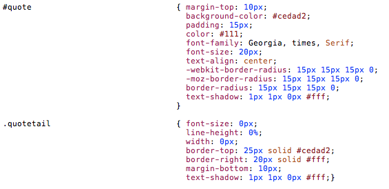 quote css
